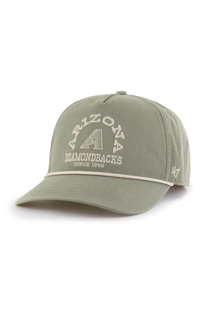 Men's '47  Olive Arizona Diamondbacks Canyon Ranchero Hitch Adjustable Hat, Main, color, Olive