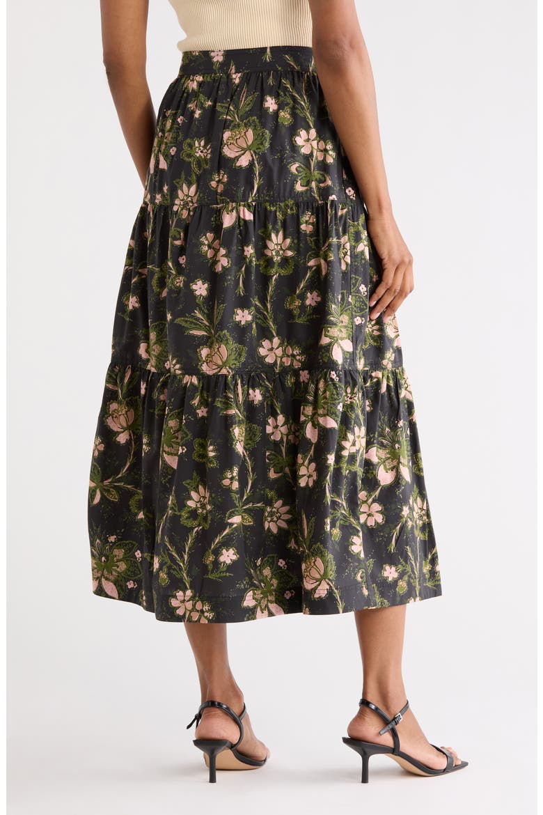 Lynne High Waist Maxi Skirt, Alternate, color, BLACK FALL FOLIAGE