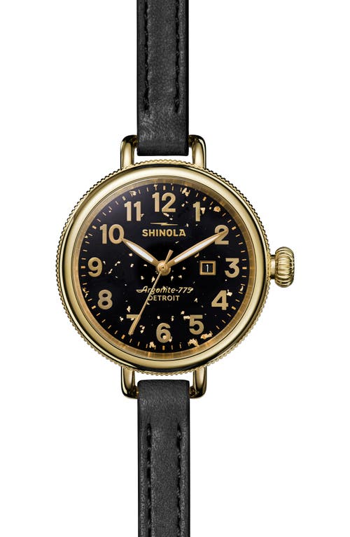 Shinola Birdy Black Aventurine Bracelet Watch, 34mm In Multi