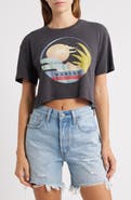 Hurley Society Island Boxy Crop Cotton T-Shirt