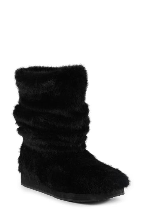BC Footwear Teddy Faux Fur Bootie in Black  product