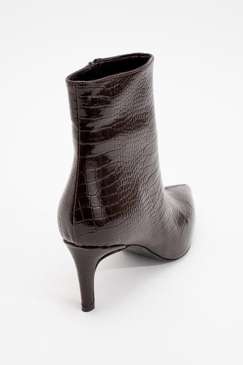 Prologue Shoes Noya Stiletto Boot In Brown