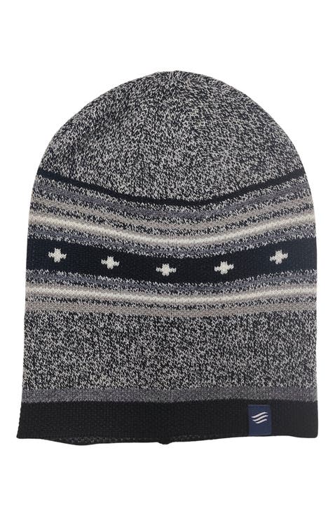 The Merino Wool Slouchy Modern Fair Isle Beanie