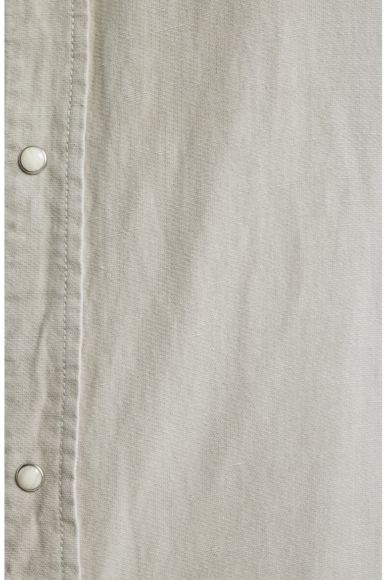 Classic Front Snap Shirt, Alternate, color, LIGHT STONE