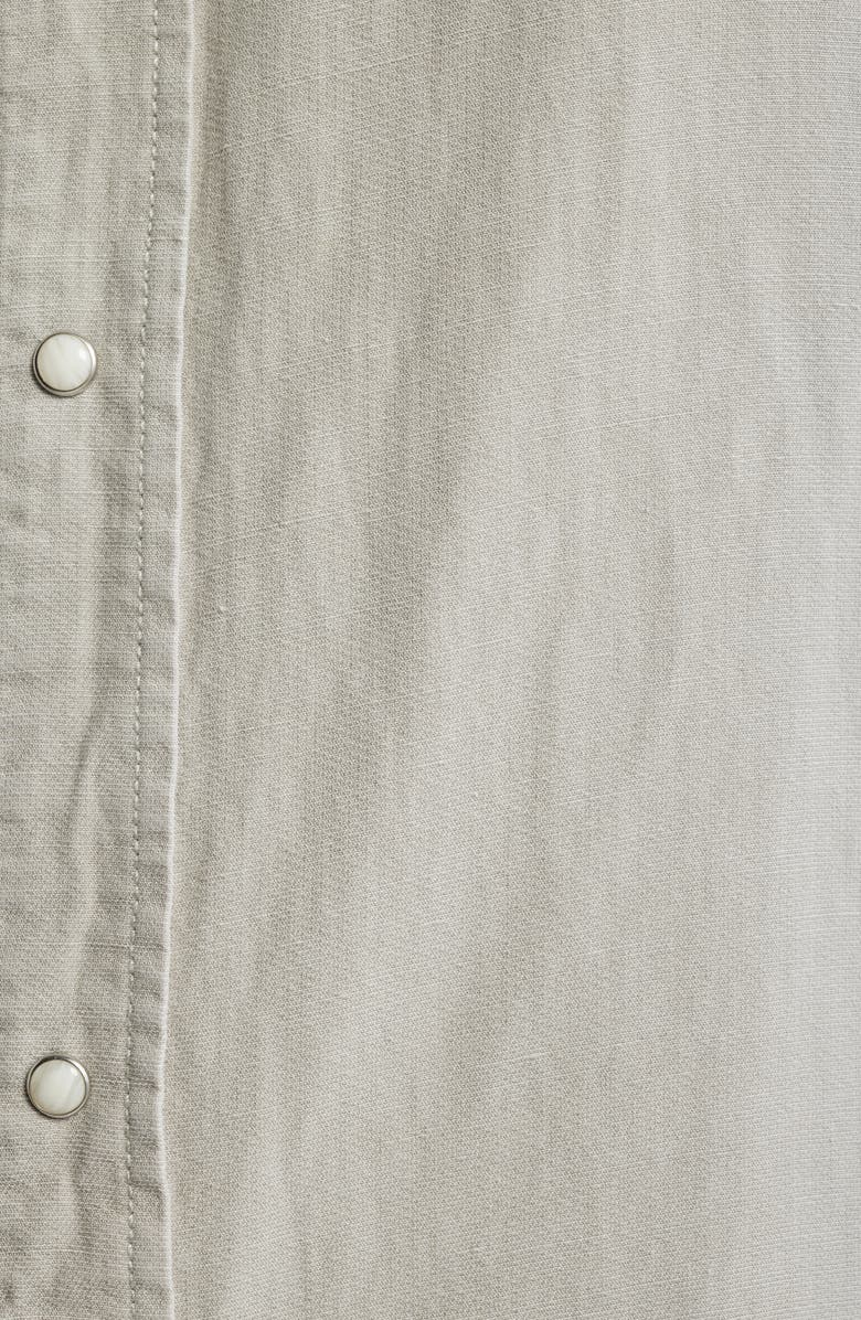 FRAME Classic Front Snap Shirt, Alternate, color, Light Stone