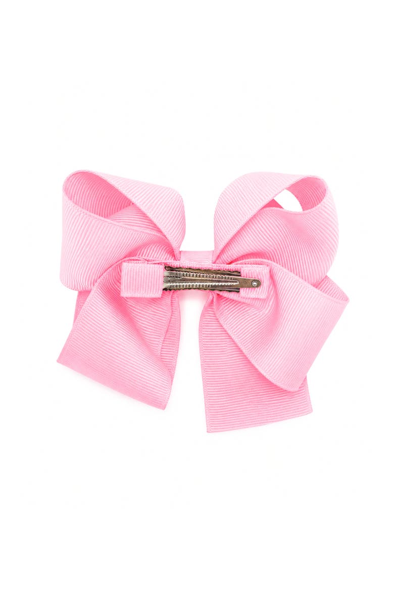 Football Hair Bow, Alternate, color, Pink