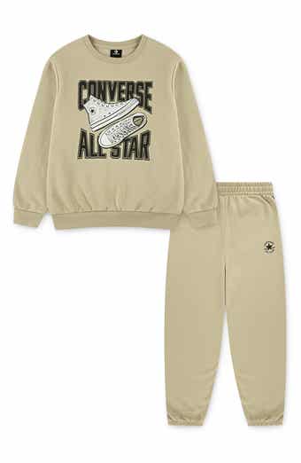 Converse Kids' All Star Fleece Graphic Sweatshirt & Joggers Set