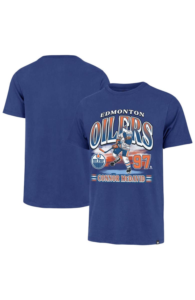 '47 Men's '47 Connor McDavid Royal Edmonton Oilers Franklin Player Name & Number T-Shirt, Alternate, color, Royal