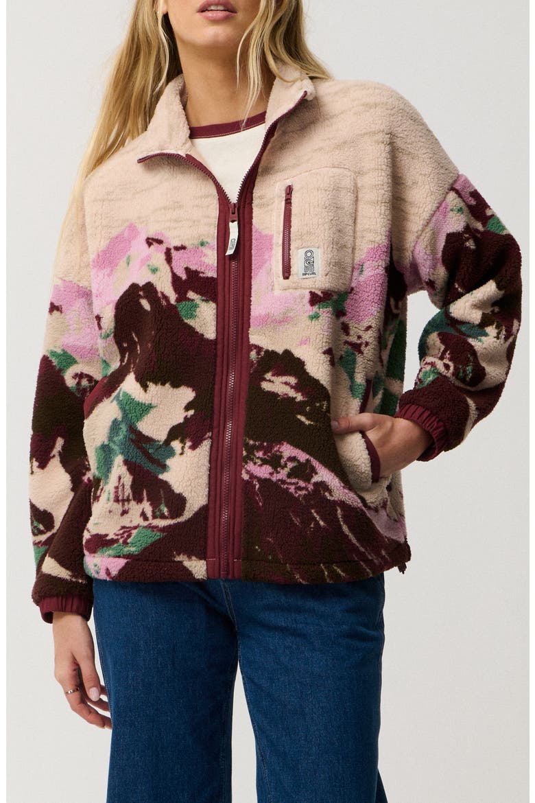 S-Series Bonded Fleece Jacket, Main, color, DARK PLUM