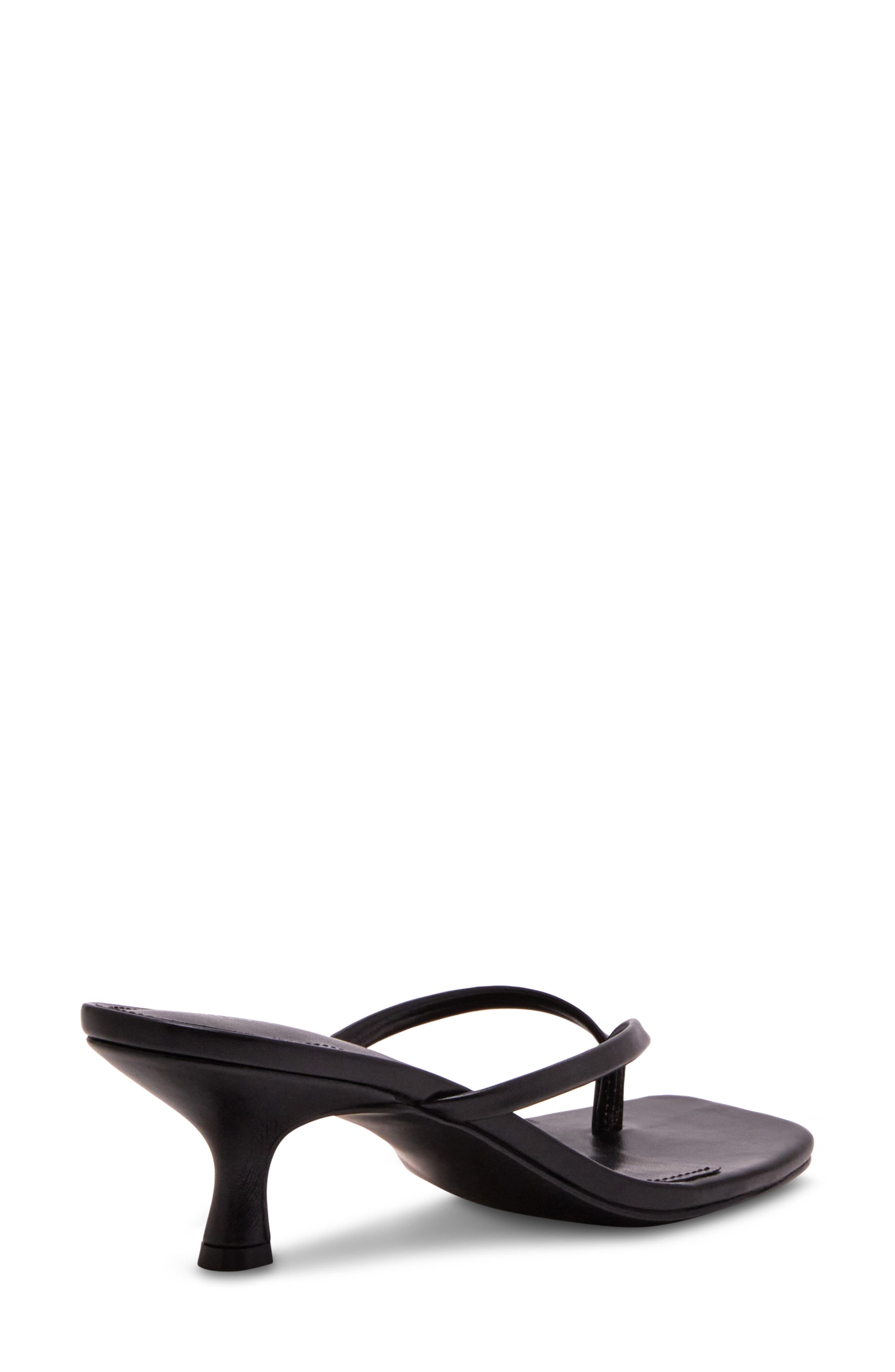 Madden Girl <p>Charlenne Kitten Heel Thong Sandal (Women)</p>, Alternate, color, Black Paris