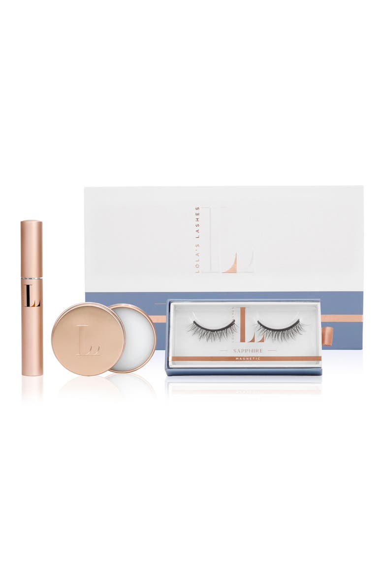 Sapphire Magnetic False Lashes Set, Main, color, NO COLOR