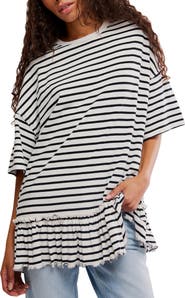 Free People Why Yes Stripe T-Shirt