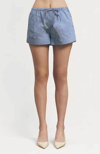 Winow Stripe Drawstring Shorts