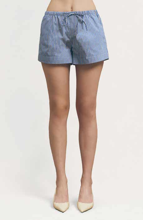 Winow Stripe Drawstring Shorts