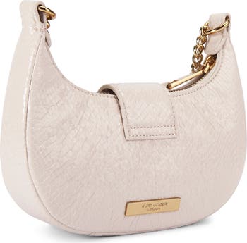 Small Chelsea Snake Embossed Leather Hobo Crossbody Bag