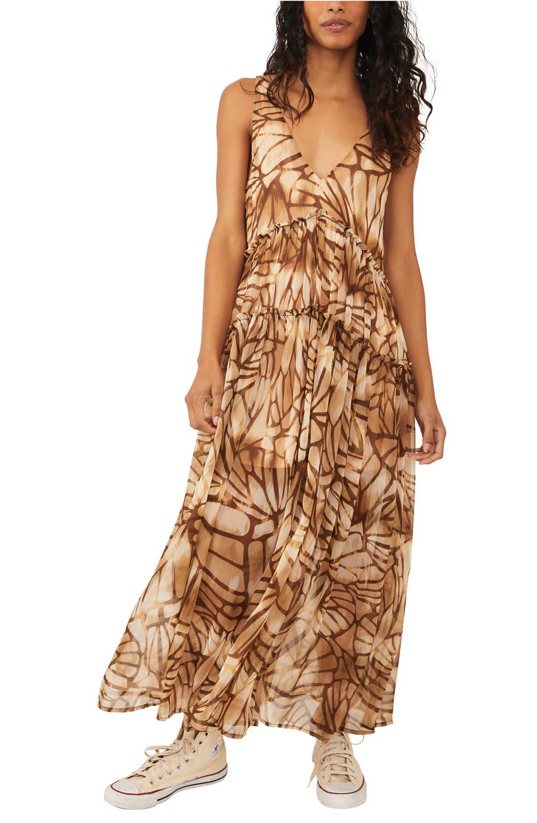 Free People Julianna Floral Maxi Dress, Main, color, 