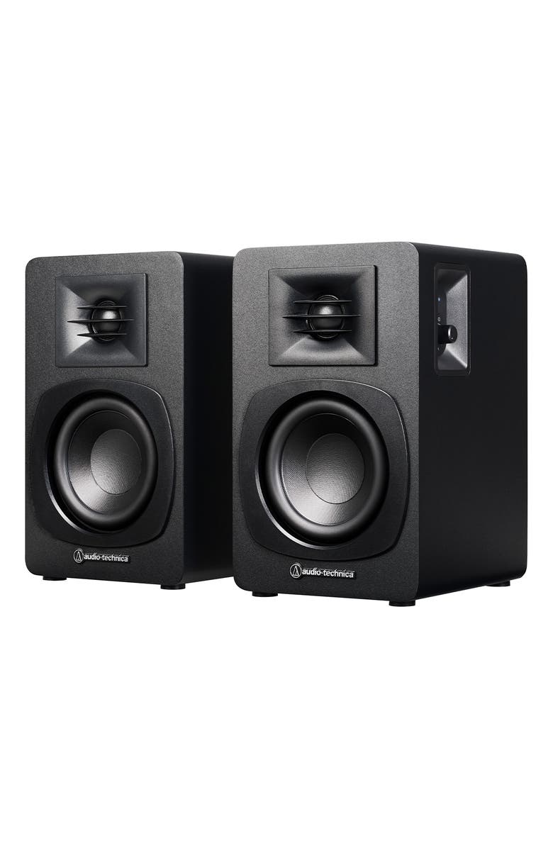 Audio-Technica AT-SP3X Powered Bluetooth Bookshelf Speakers, Main, color, Black