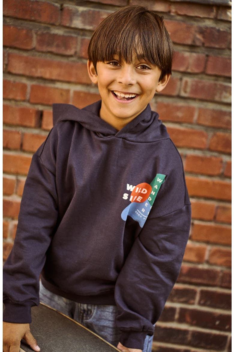 Kids' Parvelo Oversize Hoodie, Alternate, color, NAVY BLAZER