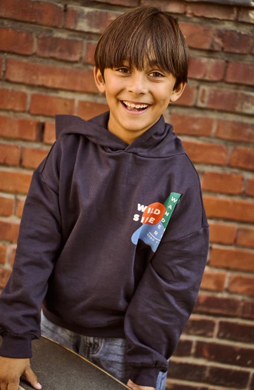 The New Kids' Parvelo Oversize Hoodie In Blue