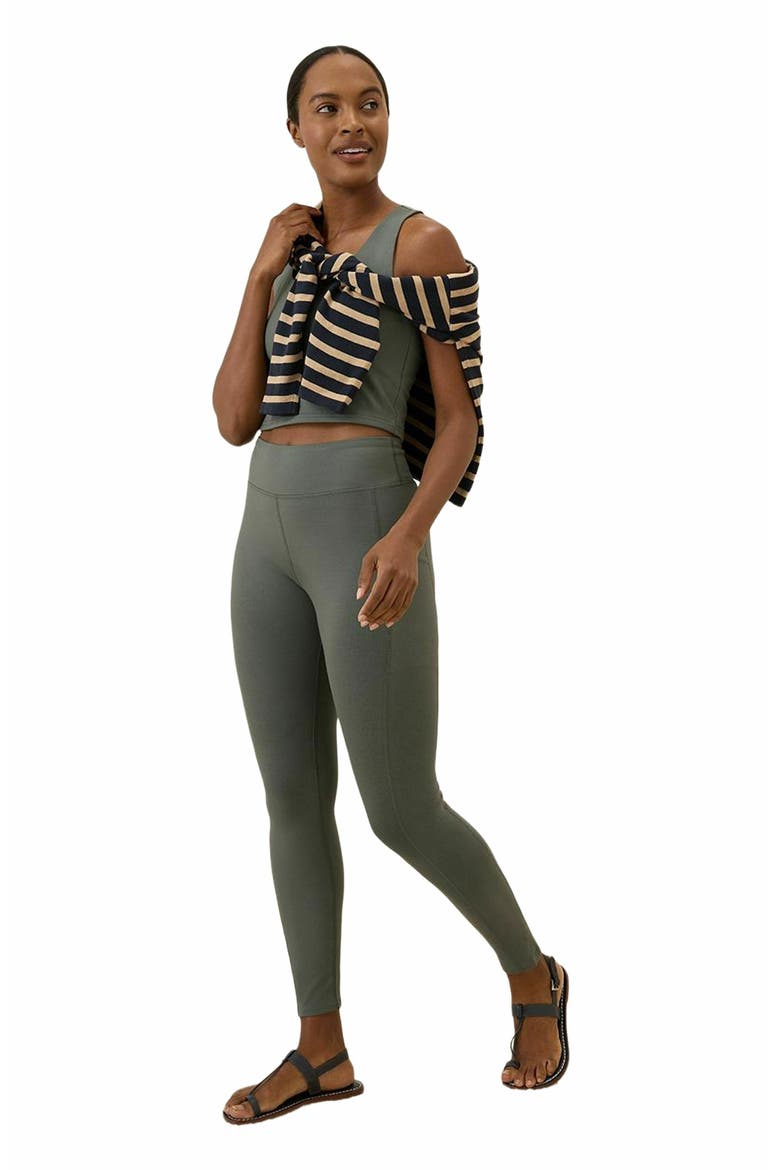 On the Go-To Pocket Legging Made With Organic Cotton, Alternate, color, Castor Grey