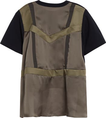 Sacai Nylon Twill & Cotton Jersey T-Shirt | Nordstrom Sacai Nylon Twill & Cotton Jersey T-Shirt | Nordstrom