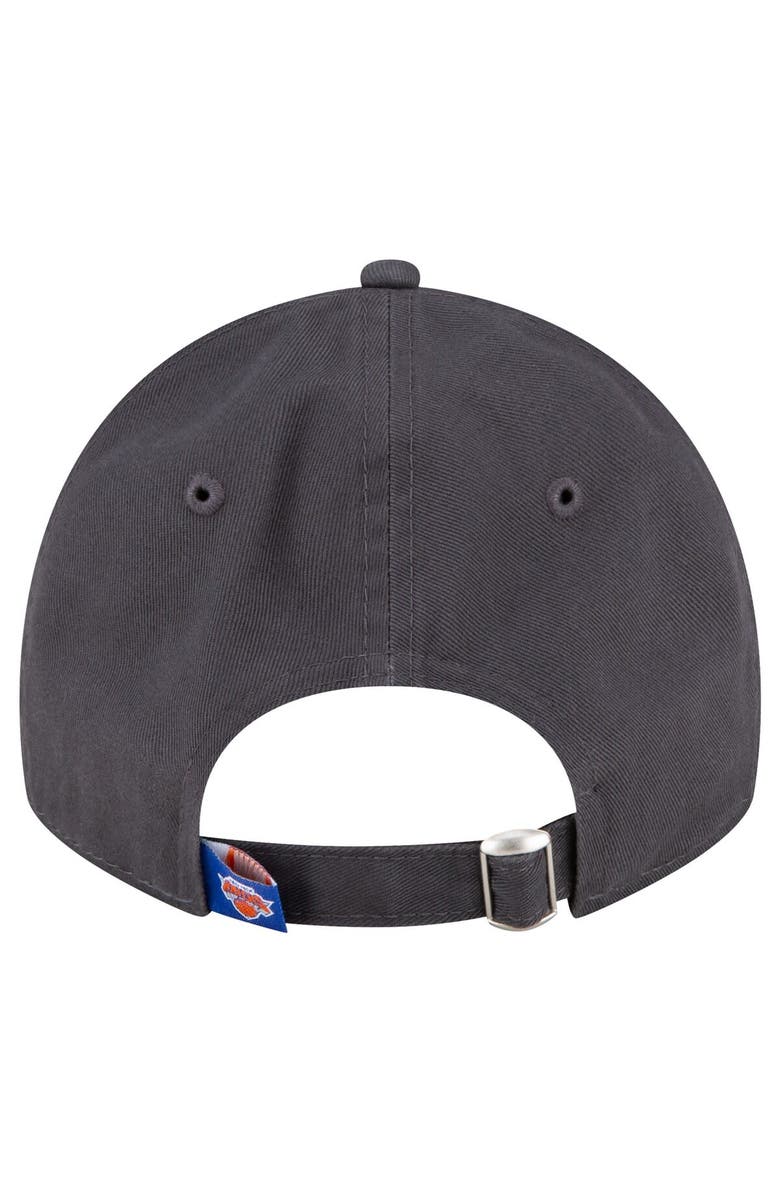 New Era Men's New Era Charcoal New York Knicks Team 2.0 9TWENTY Adjustable Hat, Alternate, color, Charcoal