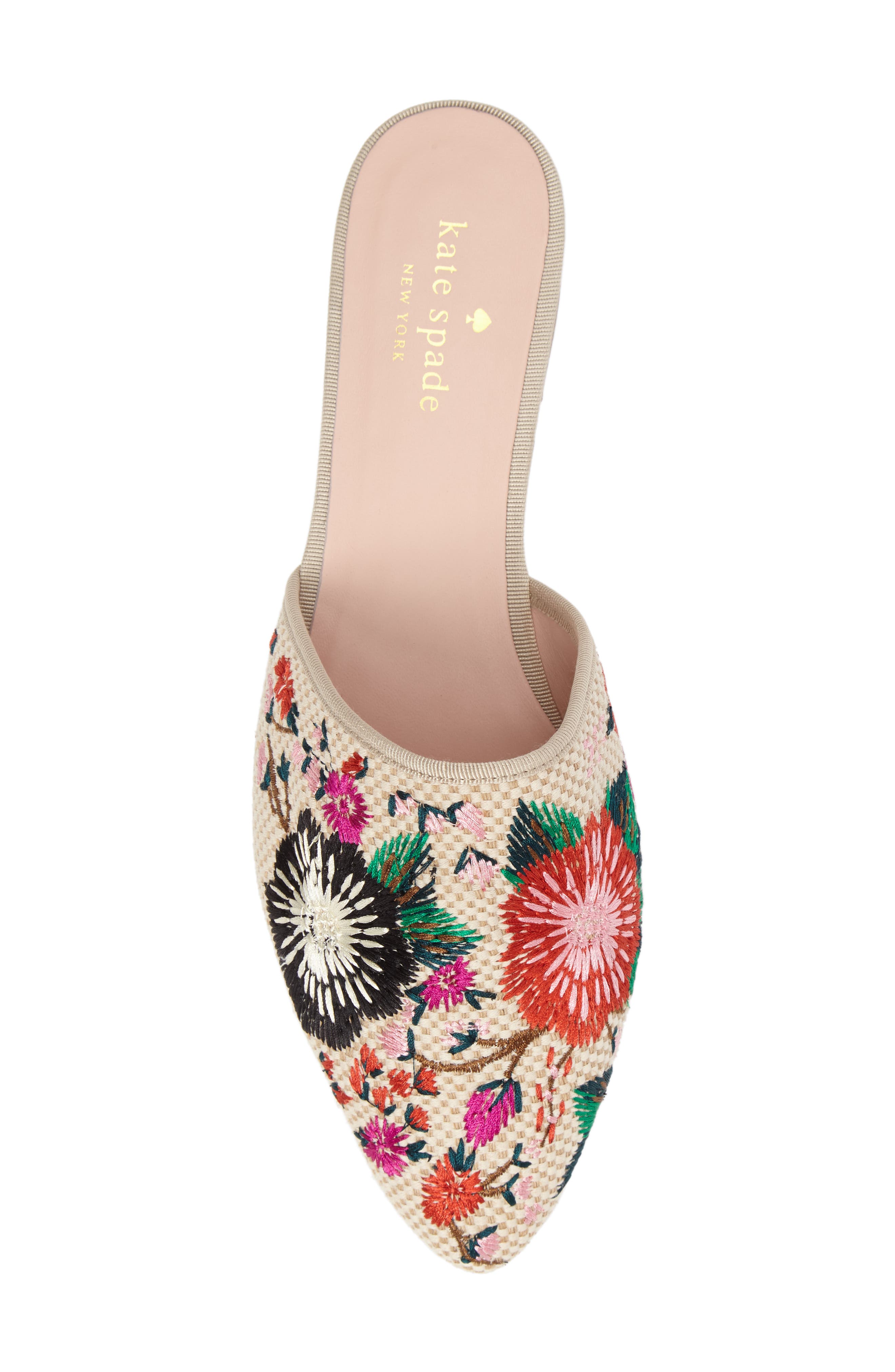 monteclair embroidered mule, Alternate, color, MULTI COLOR