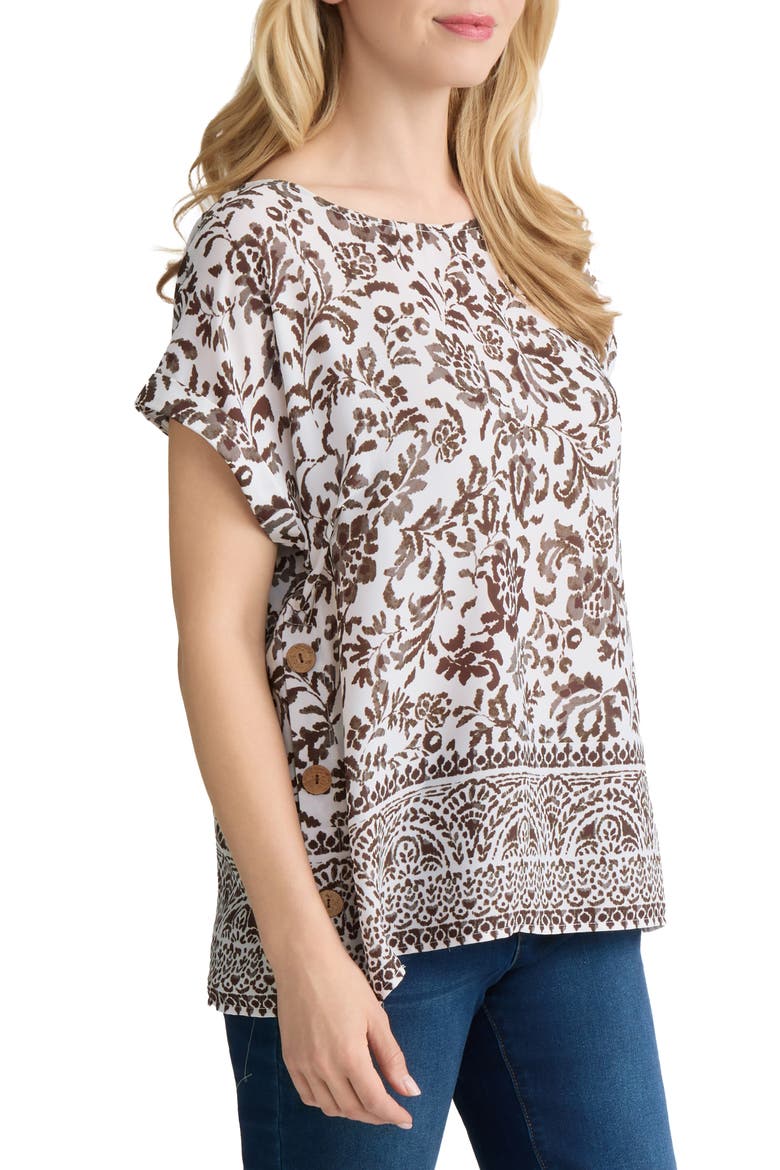 Print Side Button Top, Alternate, color, WHITE SAND MULTI