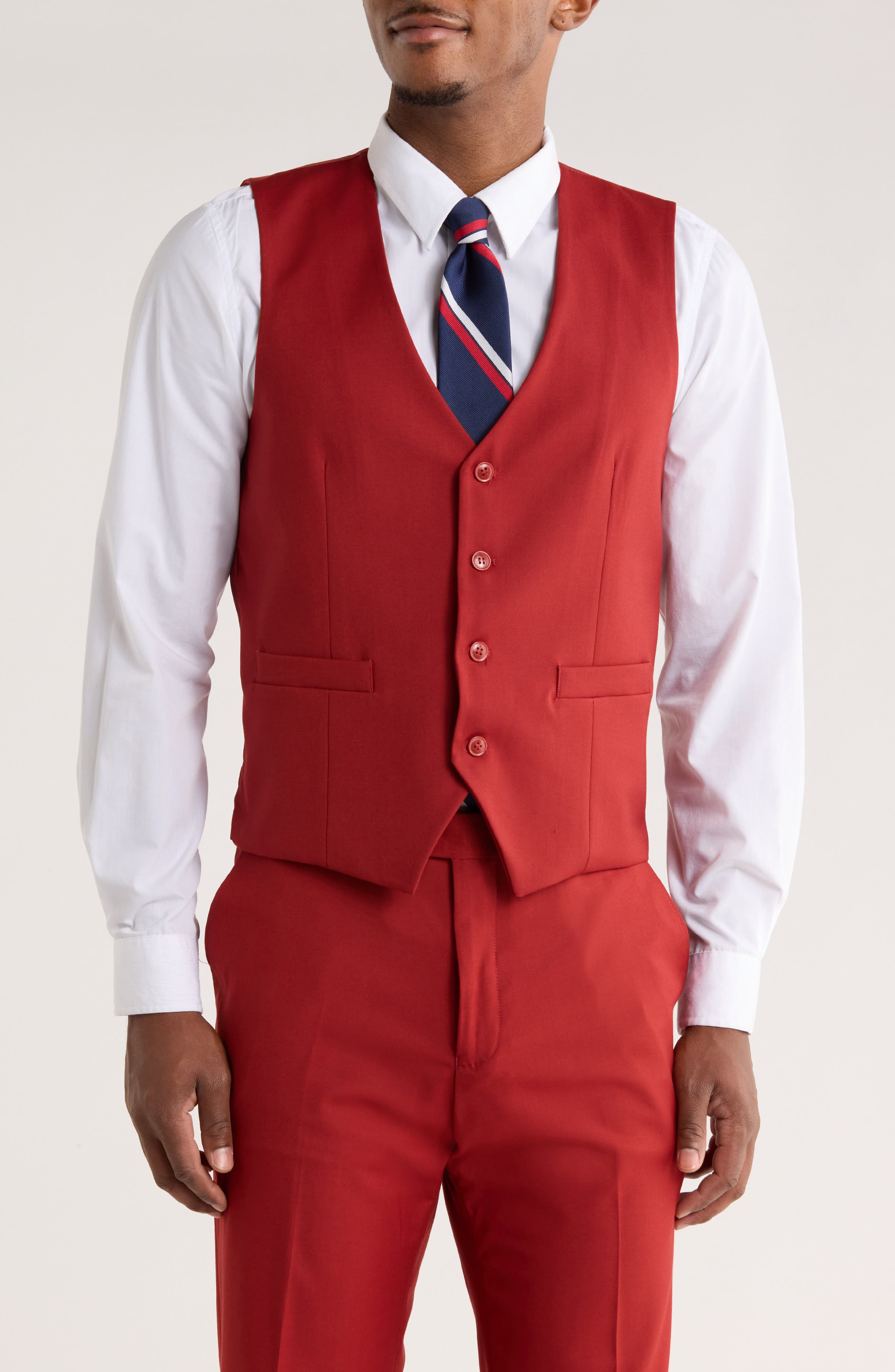 ZEGARIE Brick Solid 3-Piece Suit (Men) | Nordstromrack