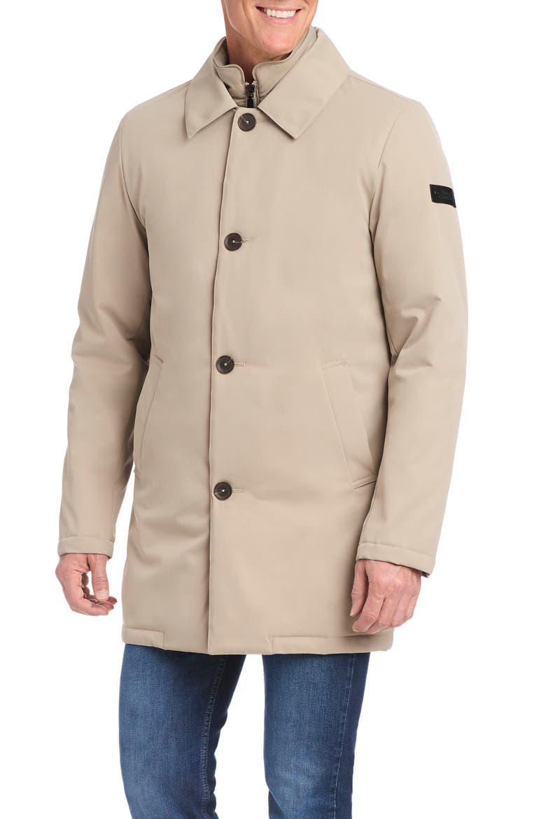 Rain Tek Coat with Removable Bib, Main, color, BRITISH TAN