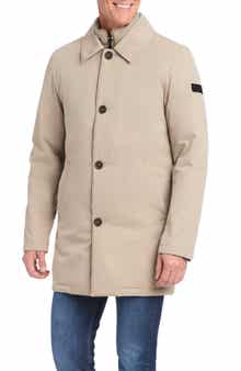 Vince Camuto Rain Tek Coat with Removable Bib
