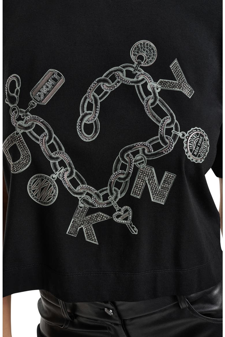 Charm Bracelet Graphic T-Shirt, Alternate, color, BLACK