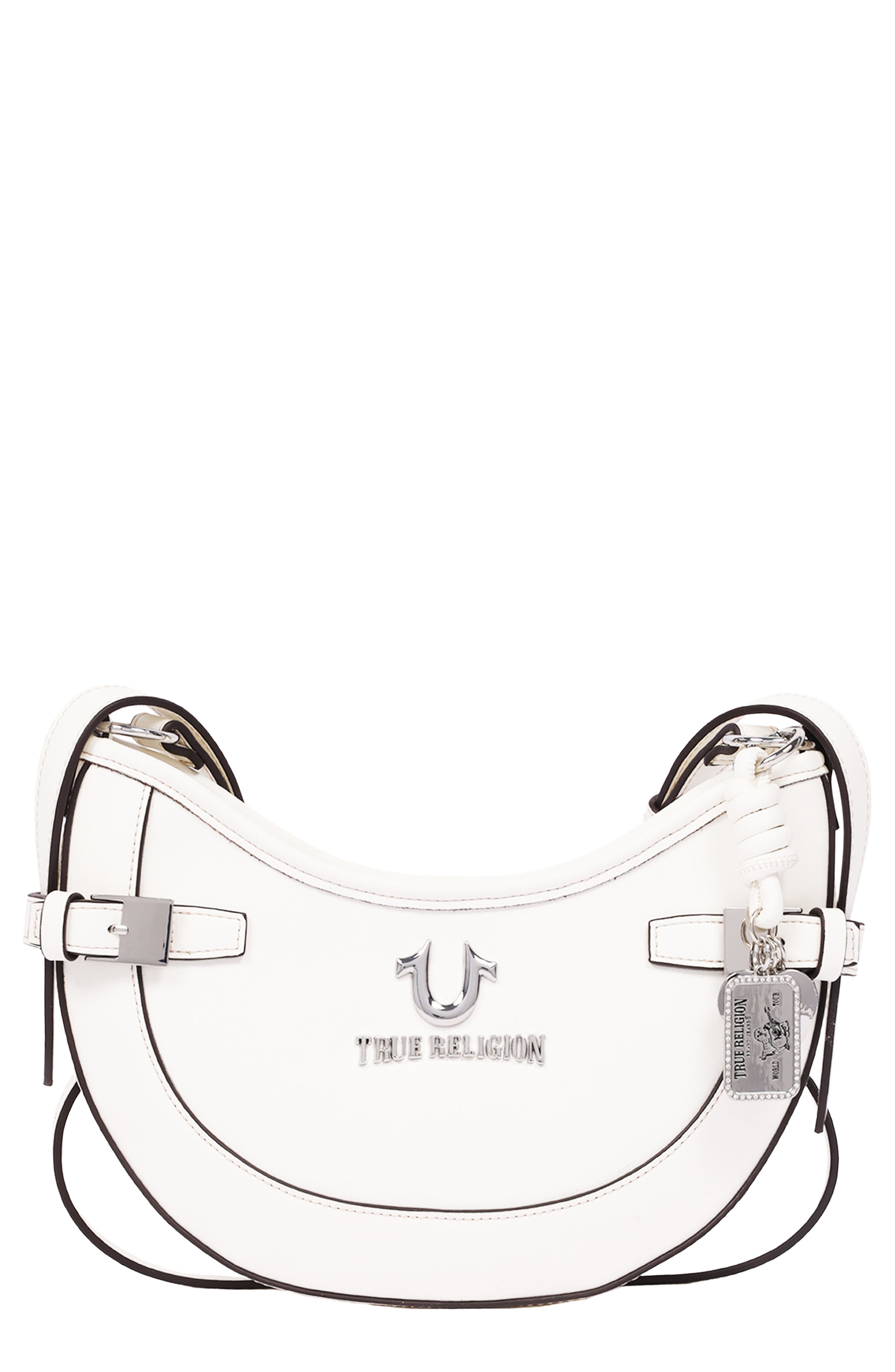 Blake Faux Leather Belted Hobo Bag