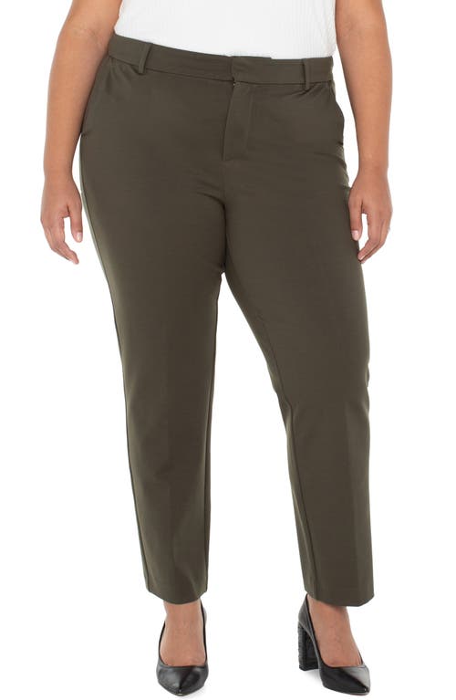 Liverpool Los Angeles Liverpool Kelsey Ponte Knit Trousers In Green