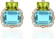 GOSHWARA Gossip Semiprecious Stone Stud Earrings