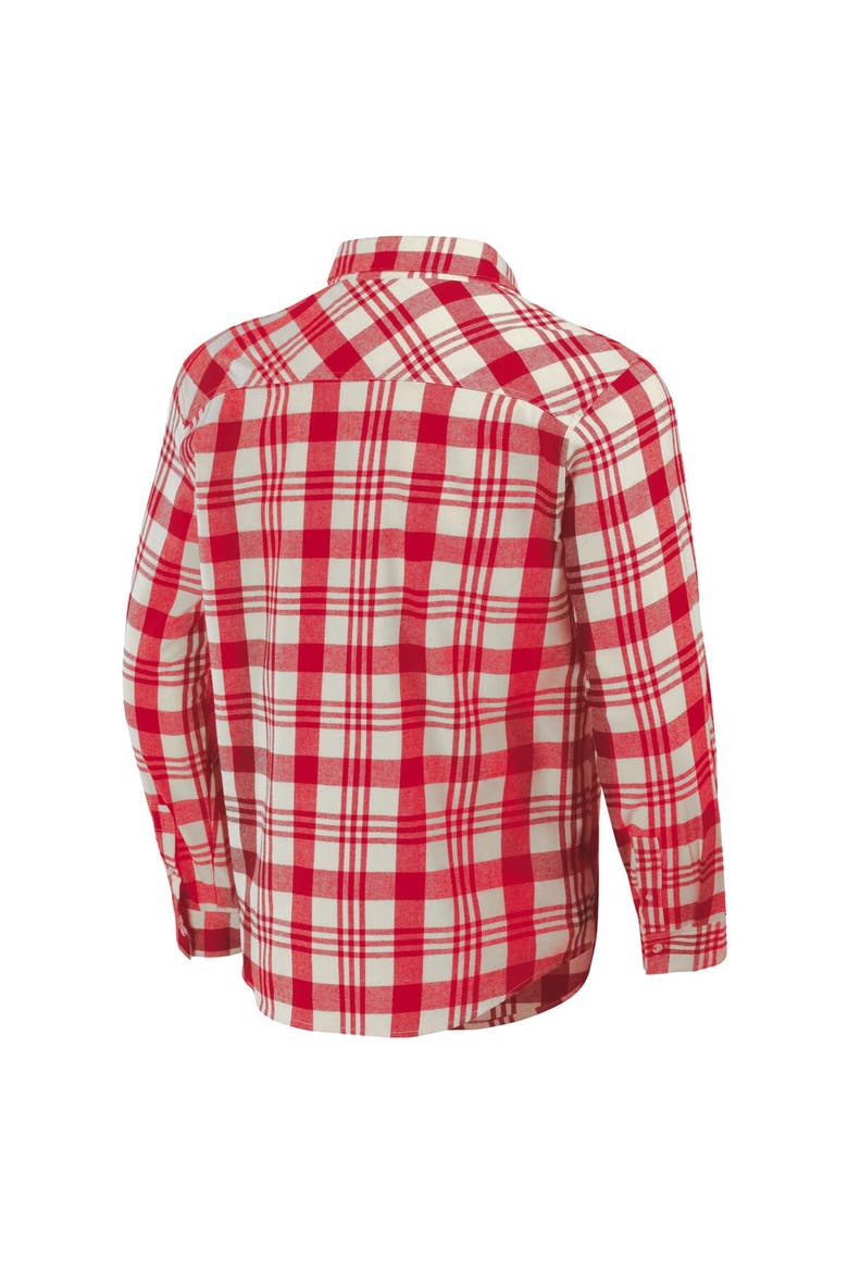 Men's Darius Rucker Collection by Fanatics Red Philadelphia Phillies Plaid Flannel Button-Up Shirt, Alternate, color, Red