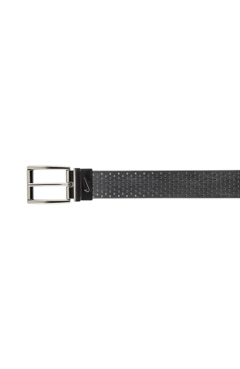 Nike Perforated Reversible Belt, Alternate, color, Black/ Brown