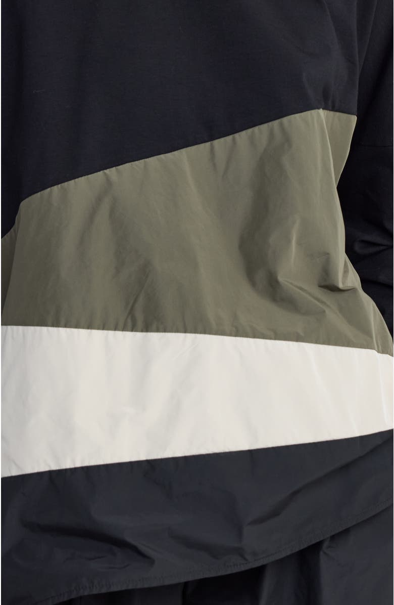 LUUKAA Raine Colorblock Blouse, Alternate, color, Black