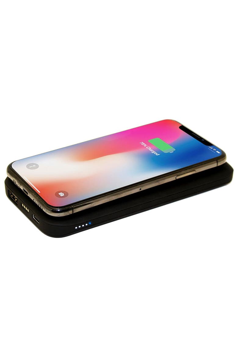 10W ULTRAFAST 2-in-1 Charge Stand and 10k mAh Portable Battery, Alternate, color, Black