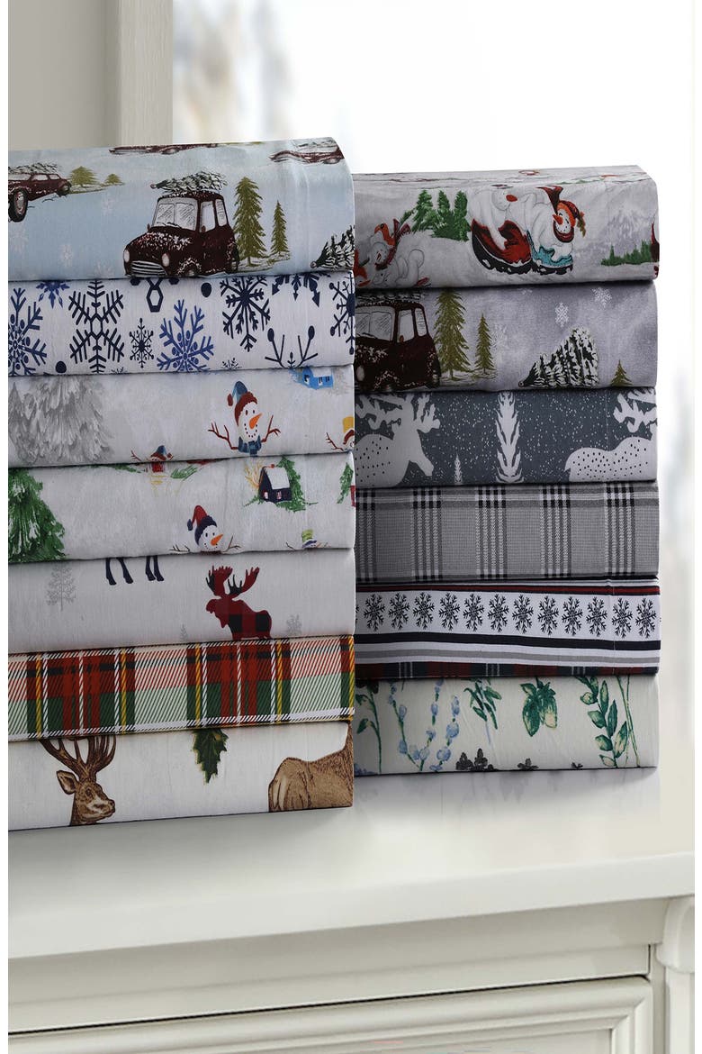 Charleston Cotton Flannel Duvet Set, Alternate, color, MULTICOLOR