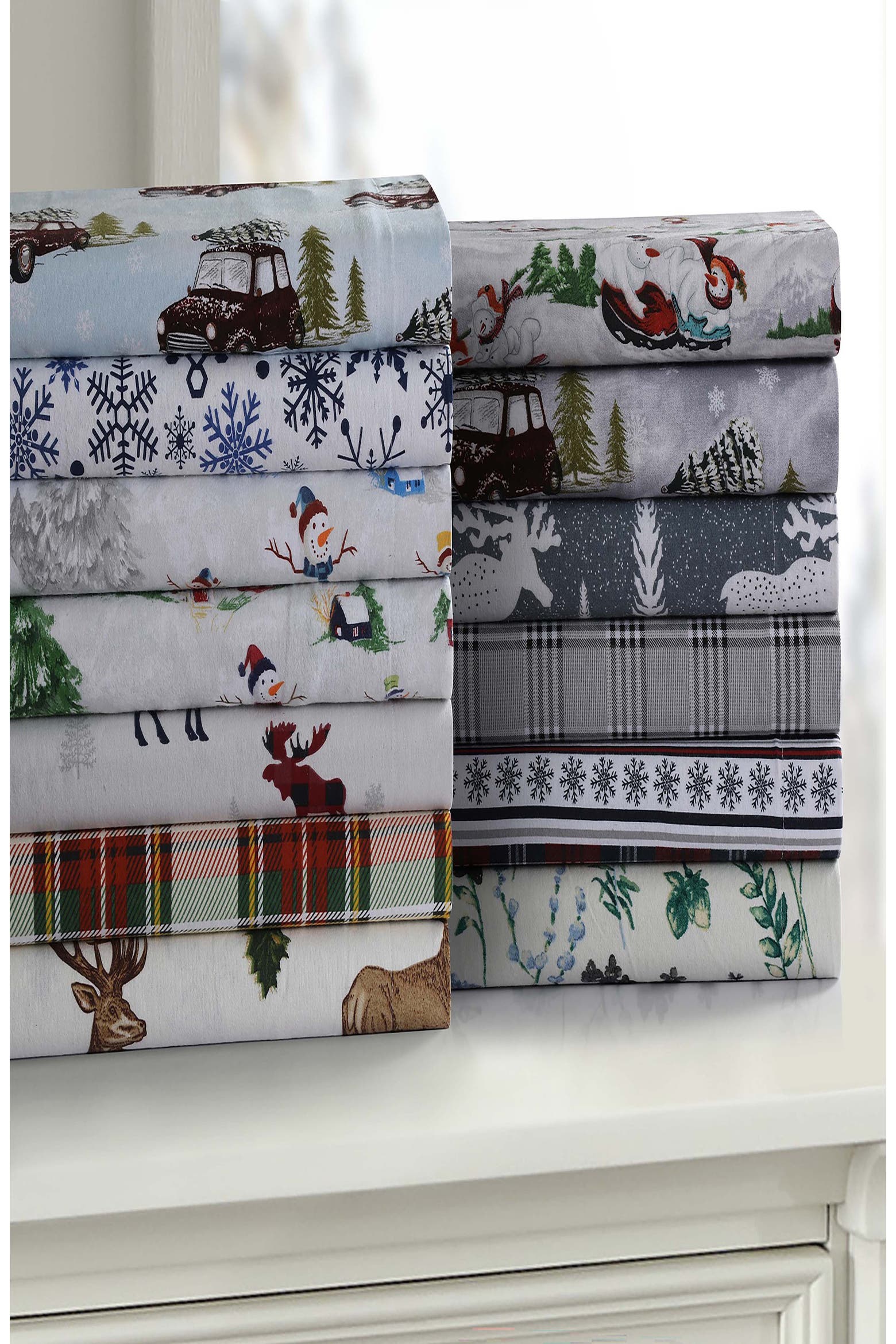 Azoxer AZORES HOME Charleston Cotton Flannel Duvet Set | Nordstromrack