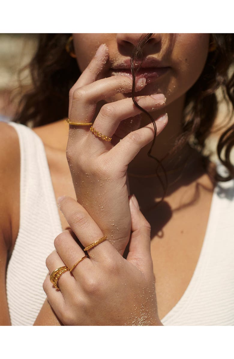 Monica Vinader Nura Open Stacking Ring, Alternate, color, 18Ct Gold Vermeil
