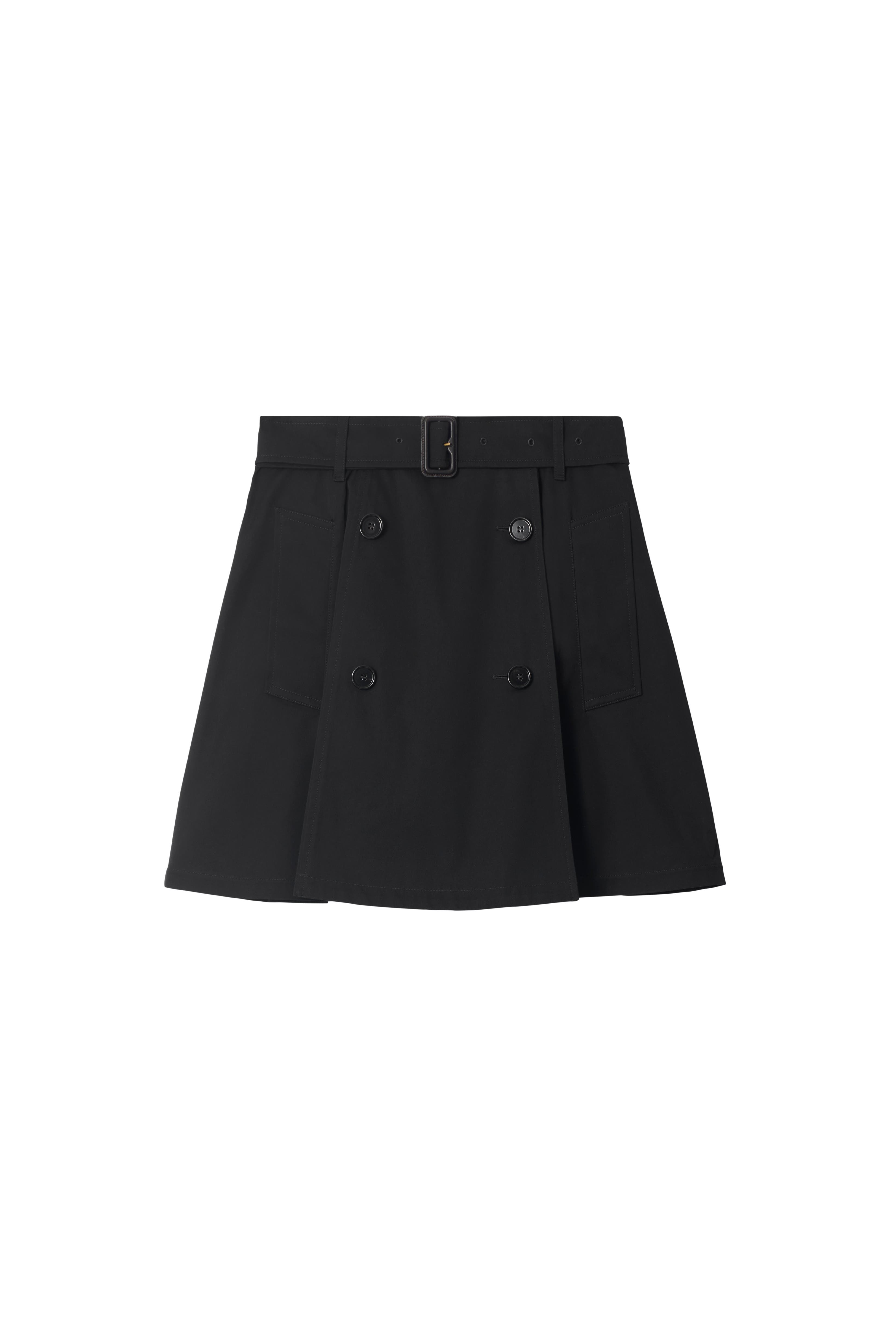 Gabardine Trench Mini Skirt - image 2