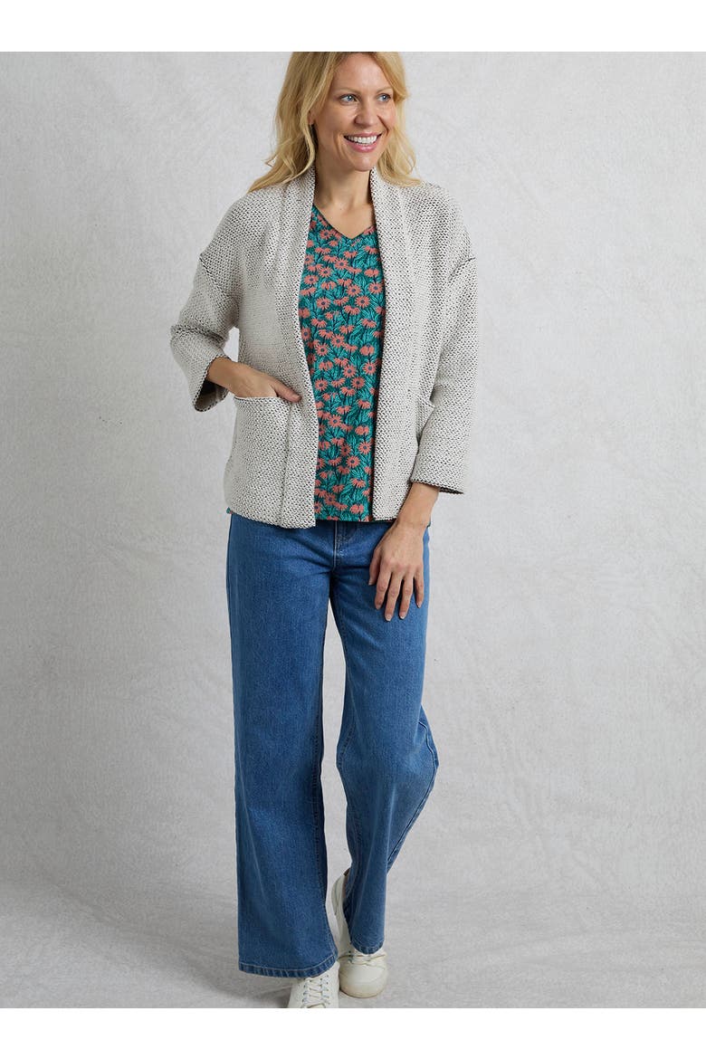 Cropped Cardigan, Alternate, color, Ecru