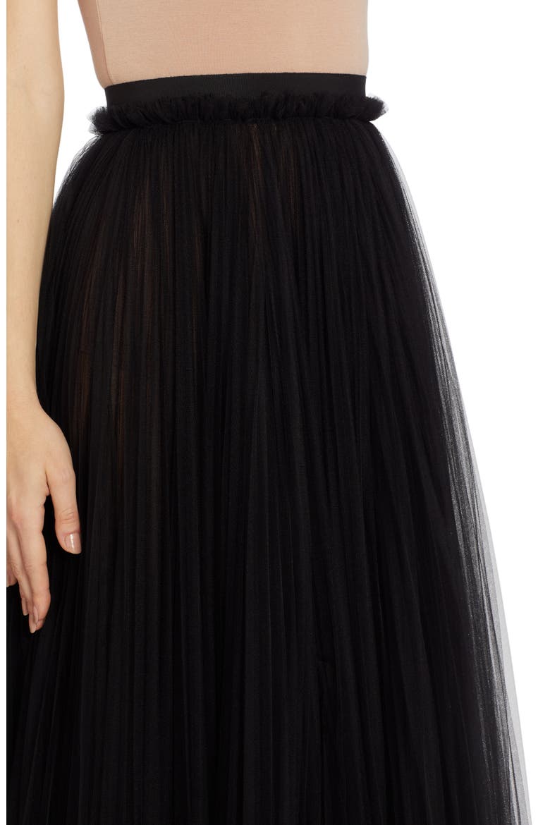 Tulle A-Line Skirt, Alternate, color, BLACK