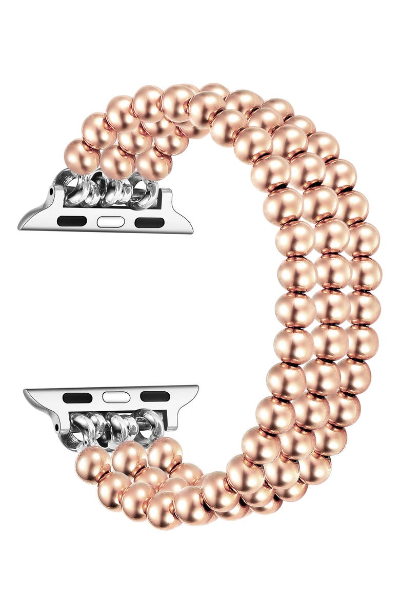 Posh Tech Nova 38mm Apple Watch<sup>®</sup> Bracelet Watchband, Alternate, color, Rose Gold