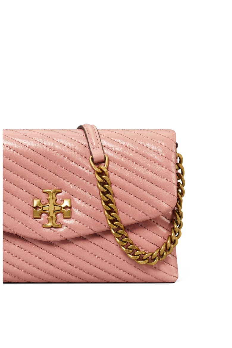 Kira Moto Quilted Wallet on a Chain, Alternate, color, PINK MAGNOLIA