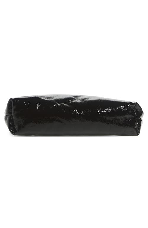 Kassl Loop Lacquered Shoulder Bag In Black 0001