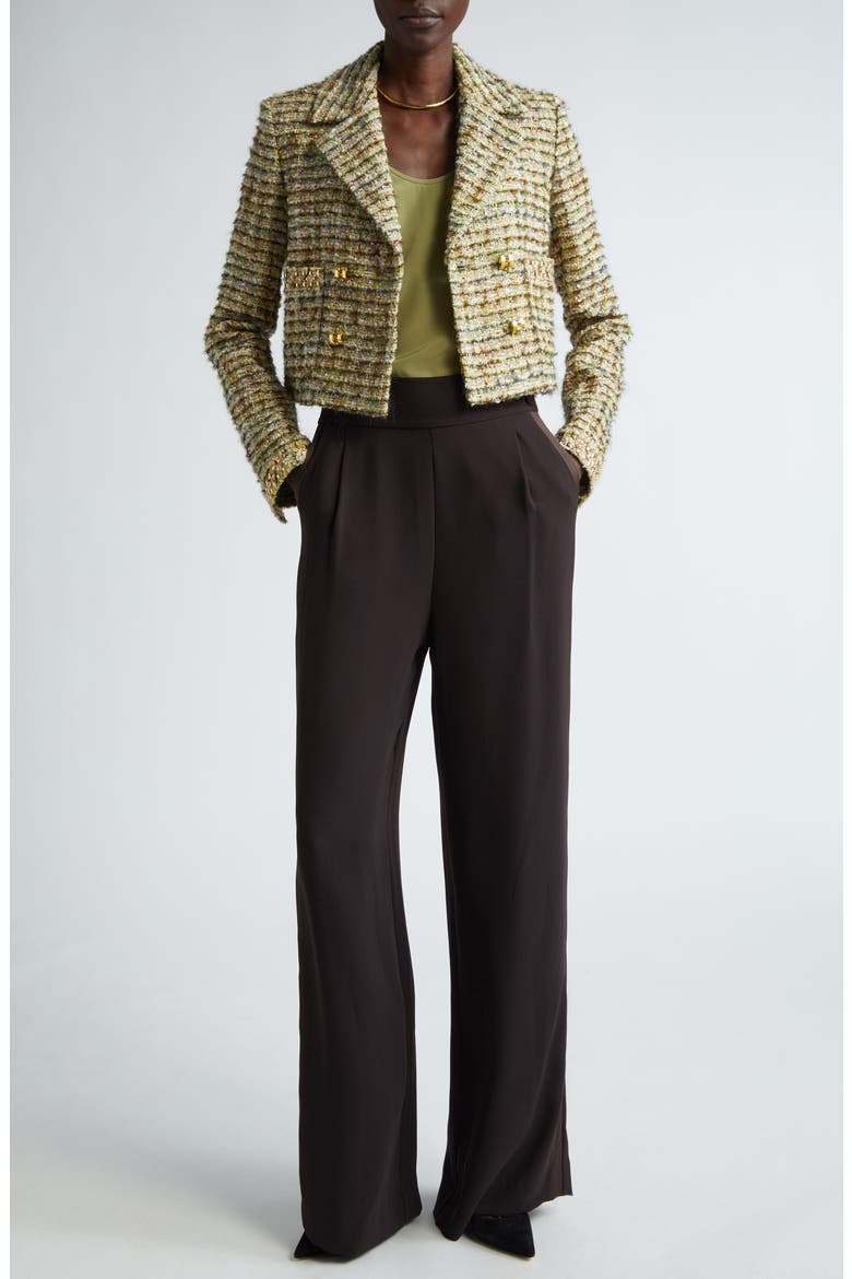 Satin Back Crepe Wide Leg Pants, Alternate, color, MOCHA