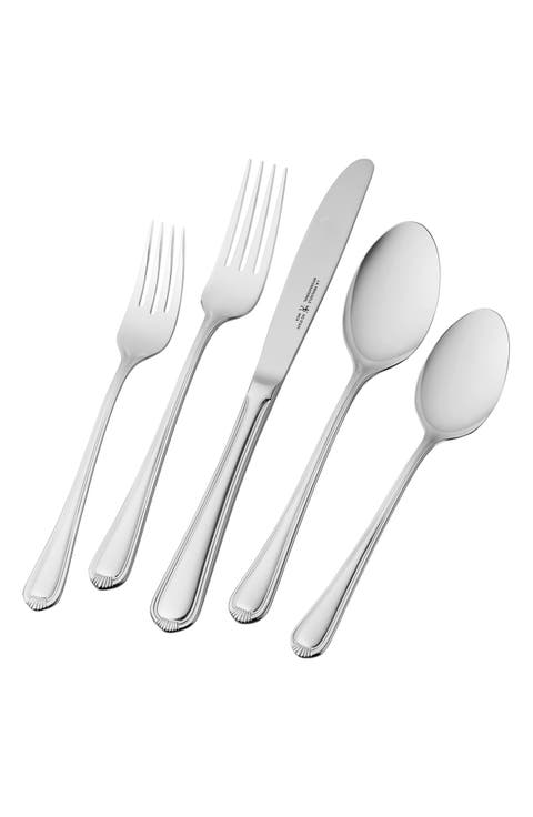 Alcea 18/10 Stainless Steel 65-Piece Flatware Set